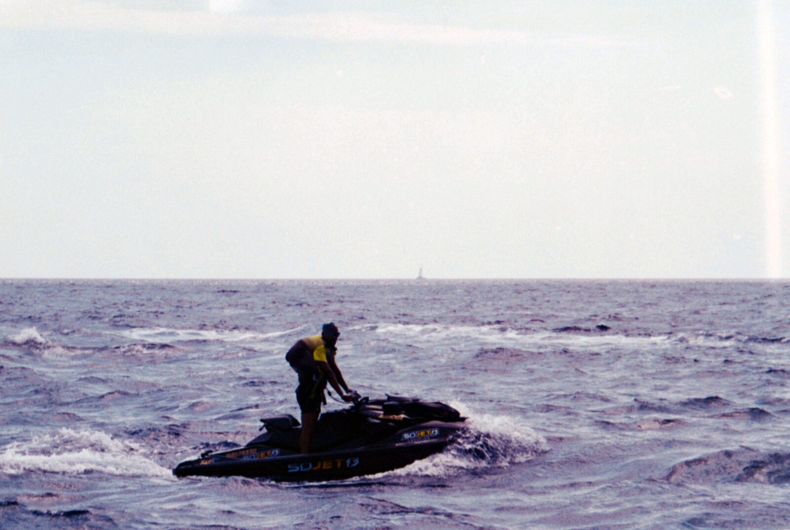 Rider on a jet ski at sea — Basel Hassan for ZELZAL